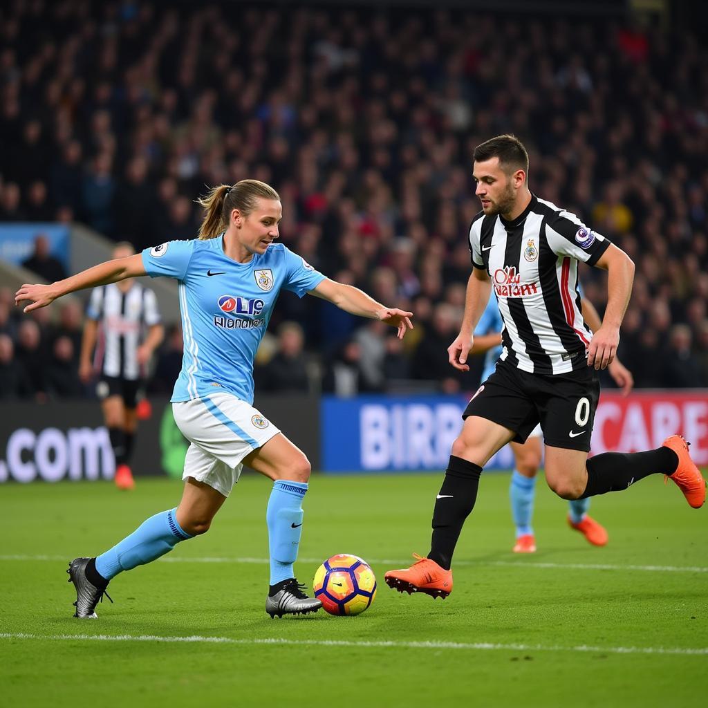 Haaland scores a crucial goal against Newcastle