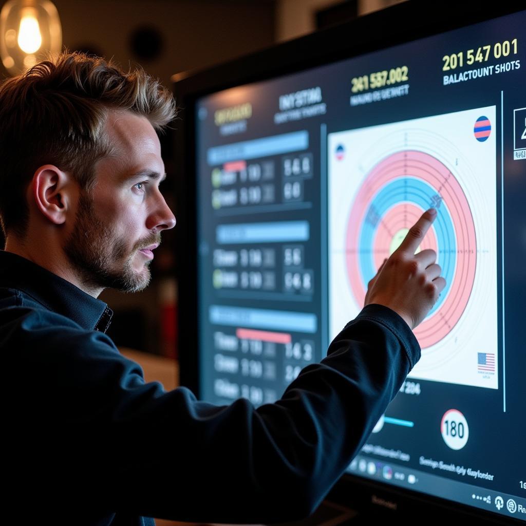 Haaland analyzing his shots on target performance