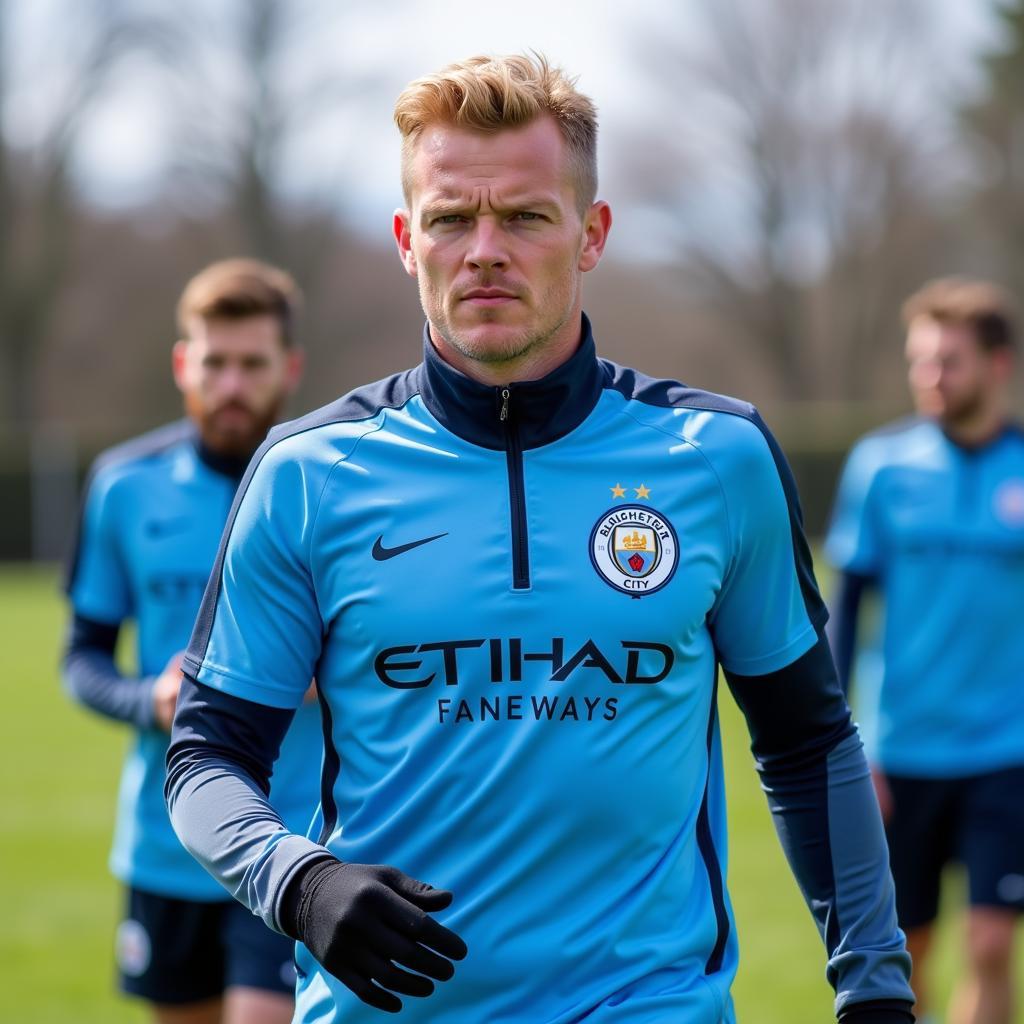 Haaland Training with Man City