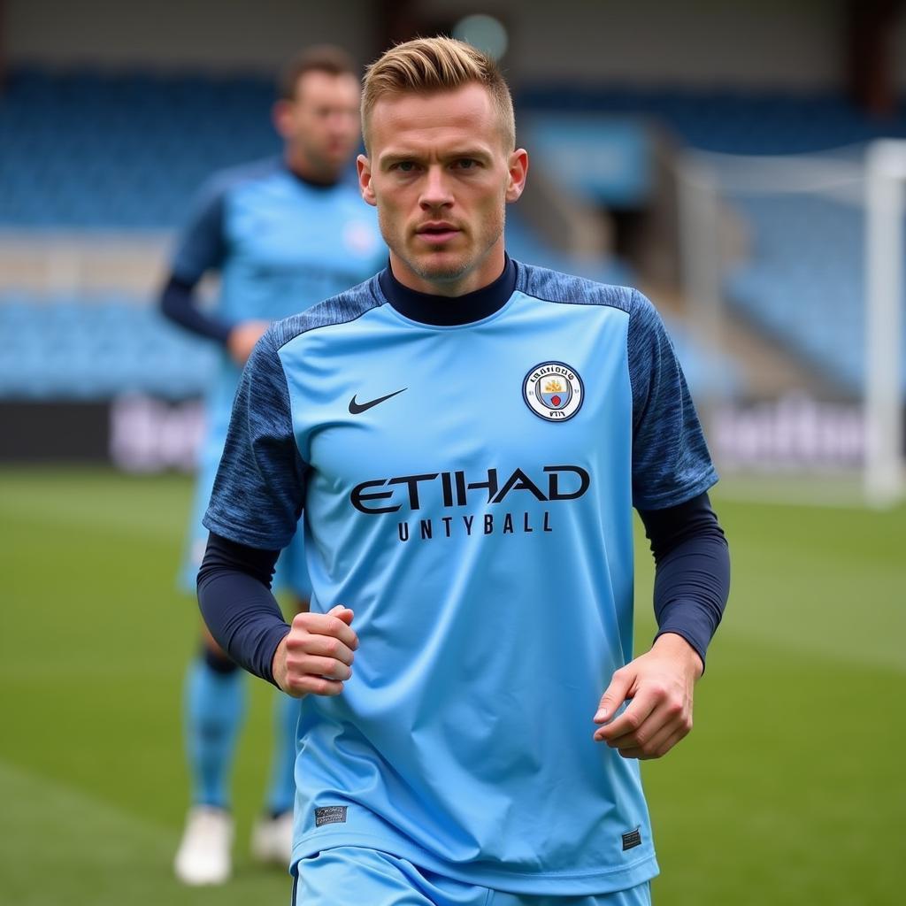 Haaland Training at Manchester City