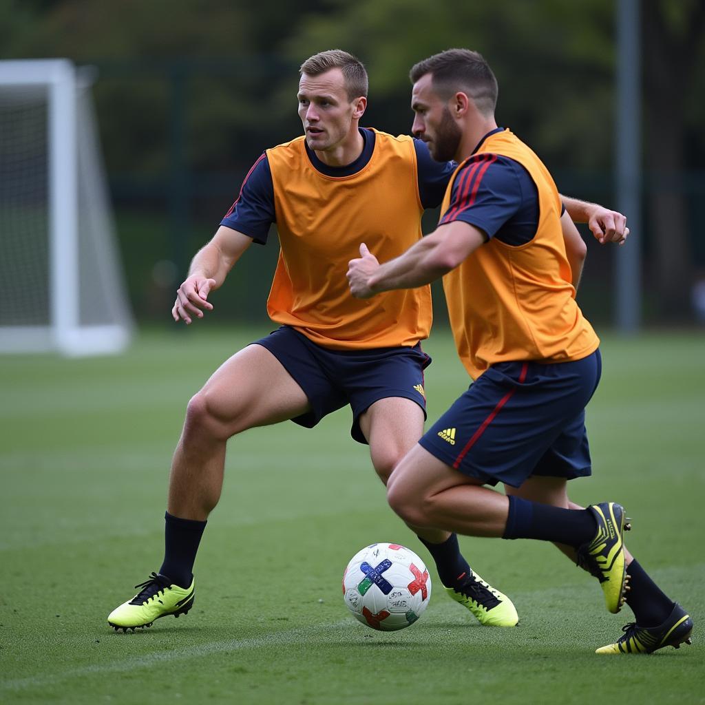 Erling Haaland undertaking intensive training