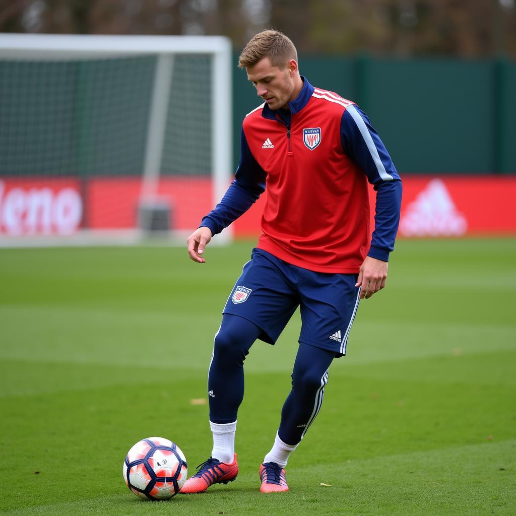 Haaland in Training Session