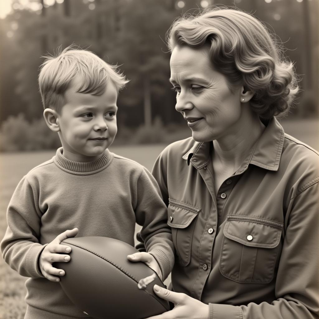 Haaland's grandma and young Erling