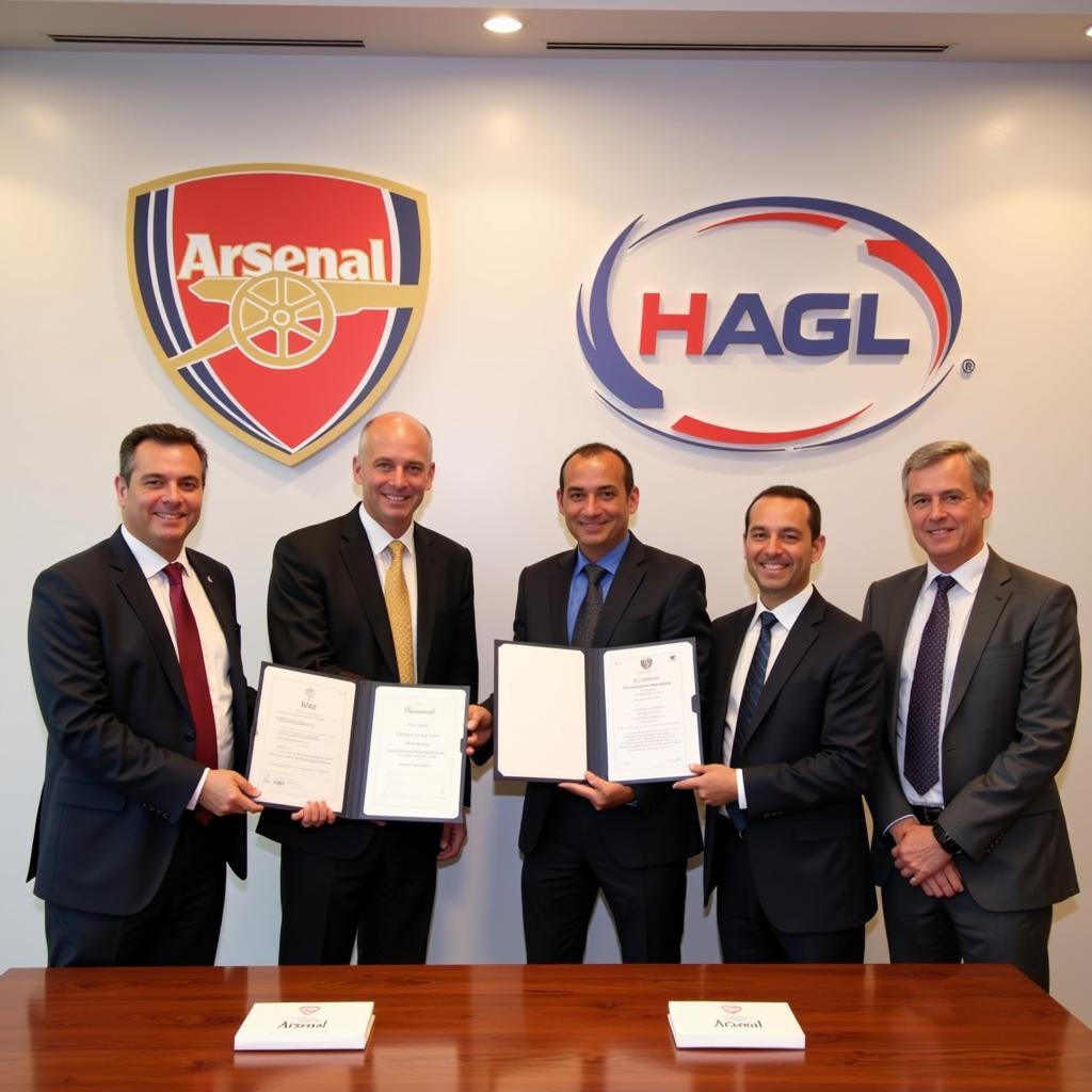 HAGL and Arsenal partnership signing ceremony