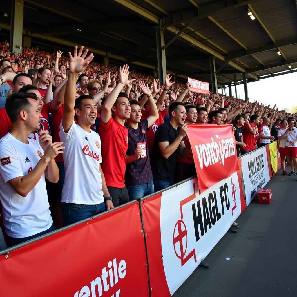 HAGL FC fans supporting their team in the 2019 V.League