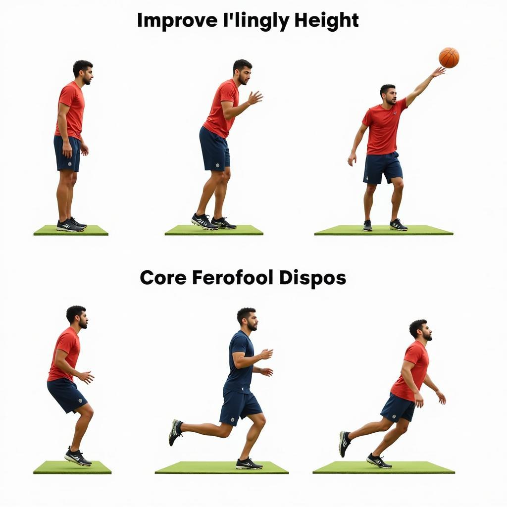 Football Players High Jump Training Exercises