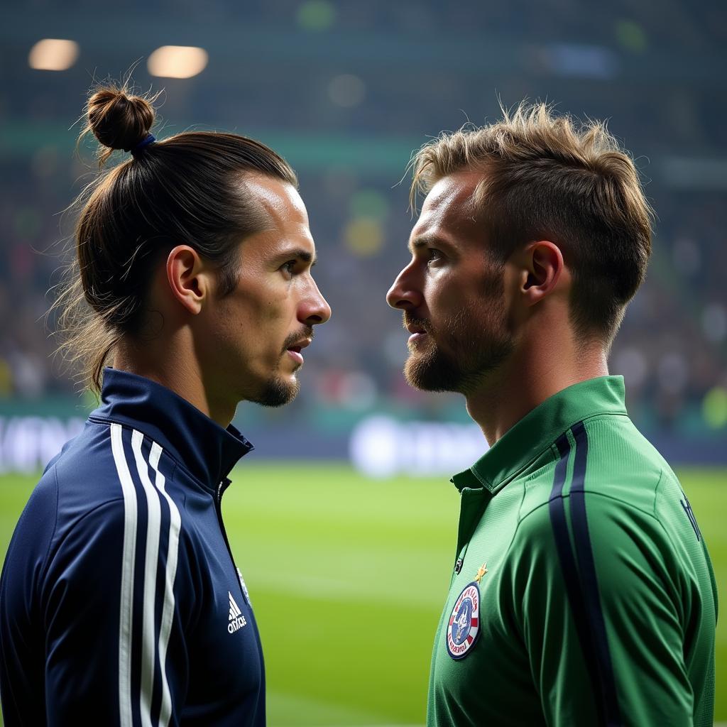 Ibrahimovic and Haaland facing off