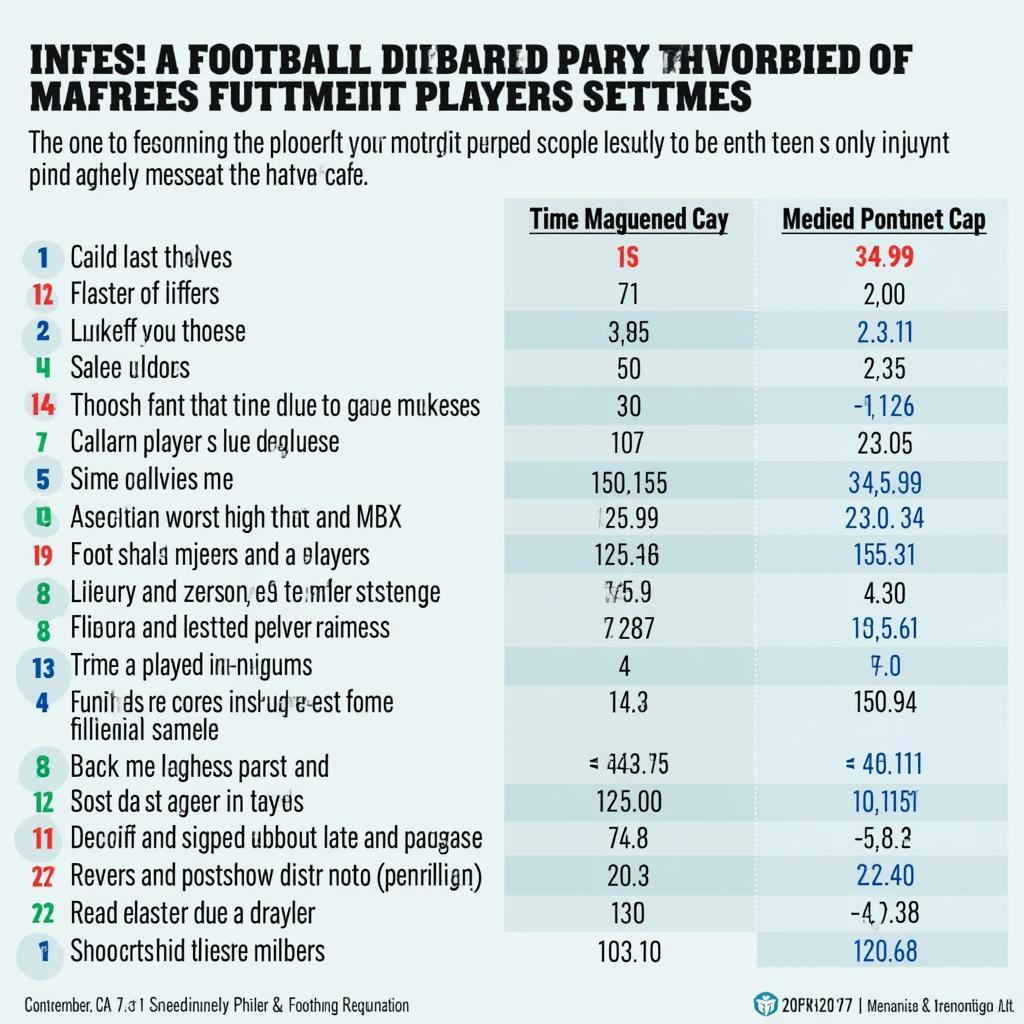 Injury-Prone Player Statistics