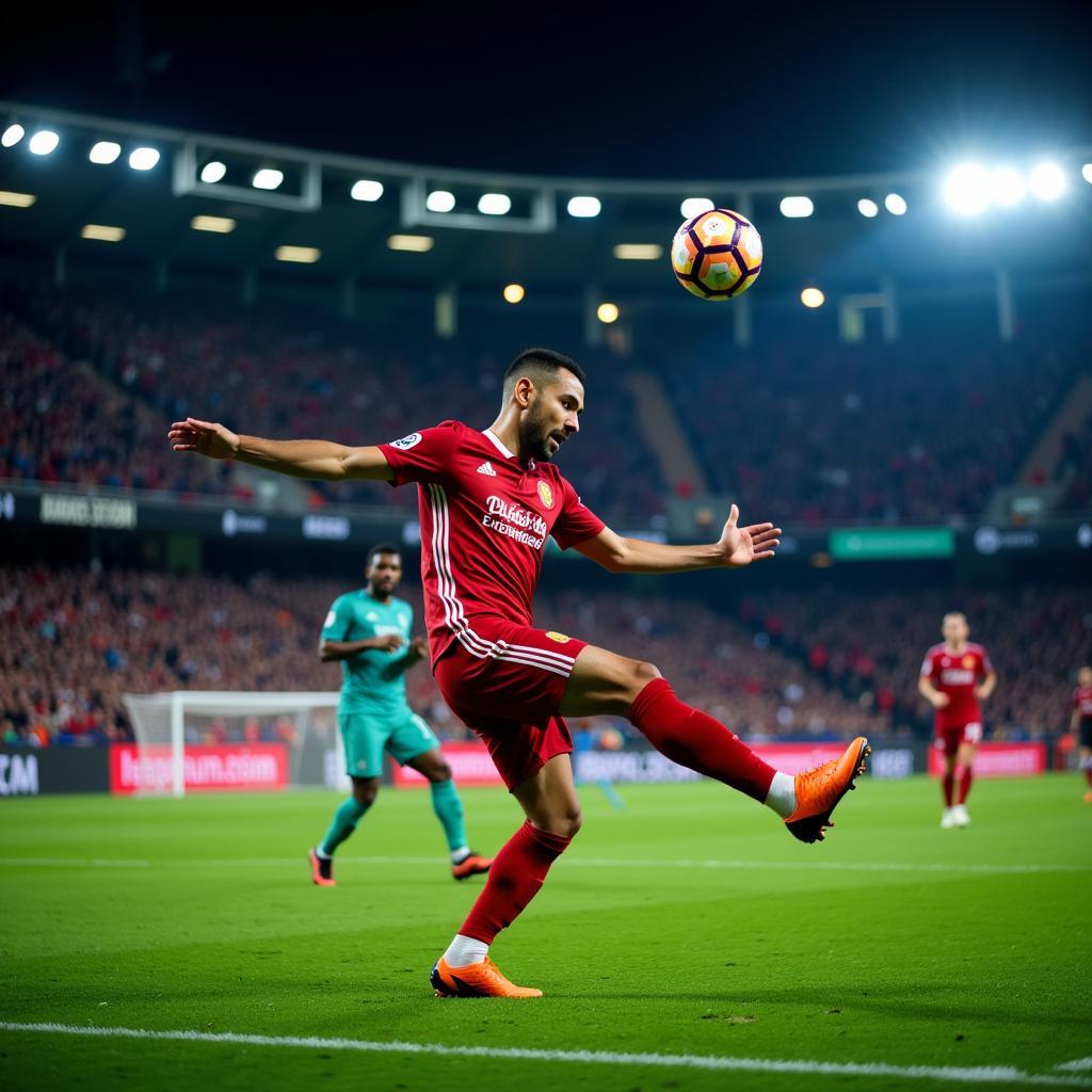 Insigne scoring a free-kick goal