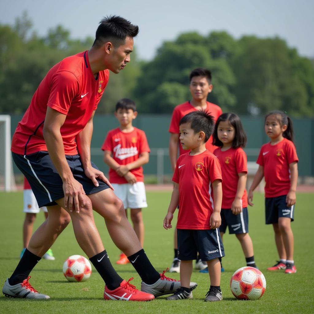 Inspiring Young Footballers in Vietnam