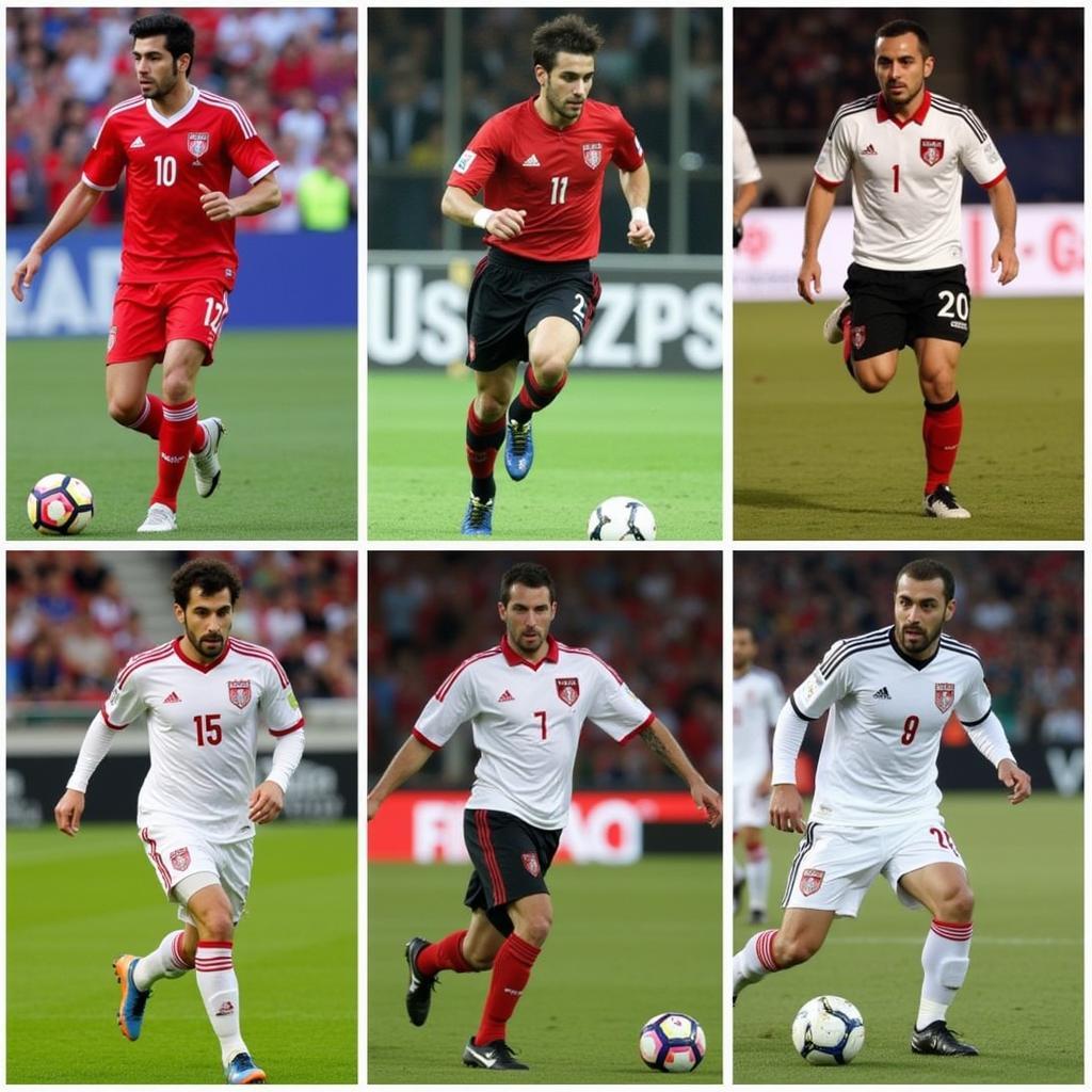 Evolution of Iran's Number 20 Jersey