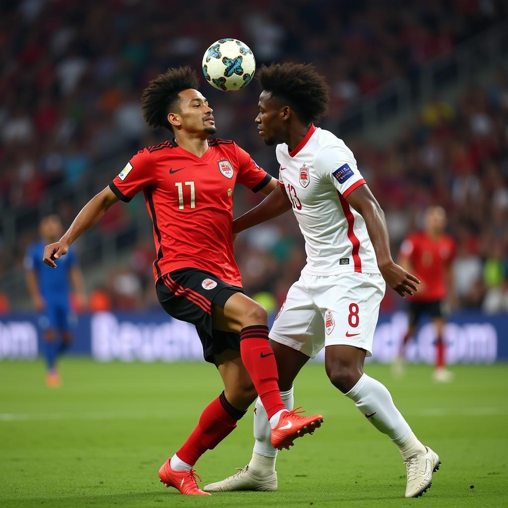 Irfan Fandi playing for the Singapore National Team