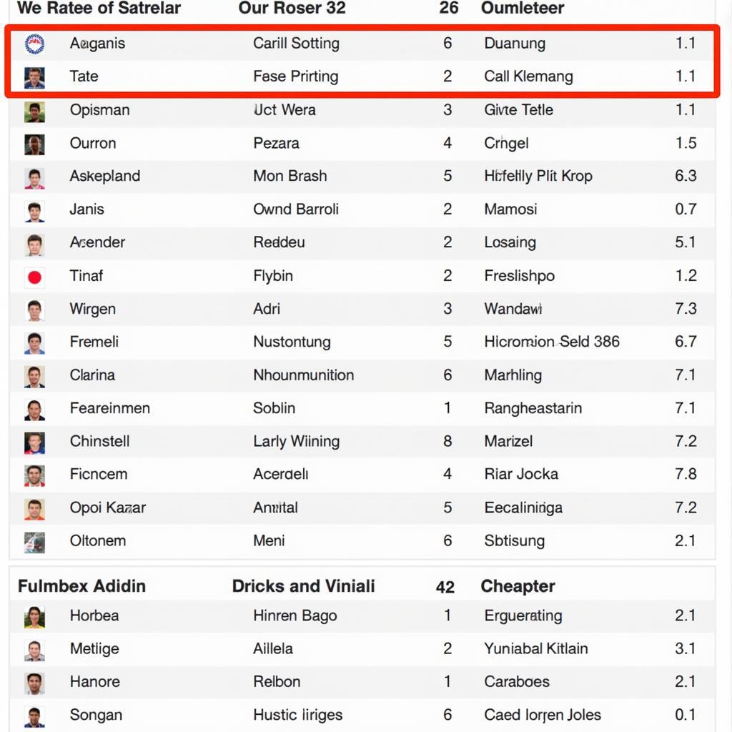 Japanese National Football Team Roster