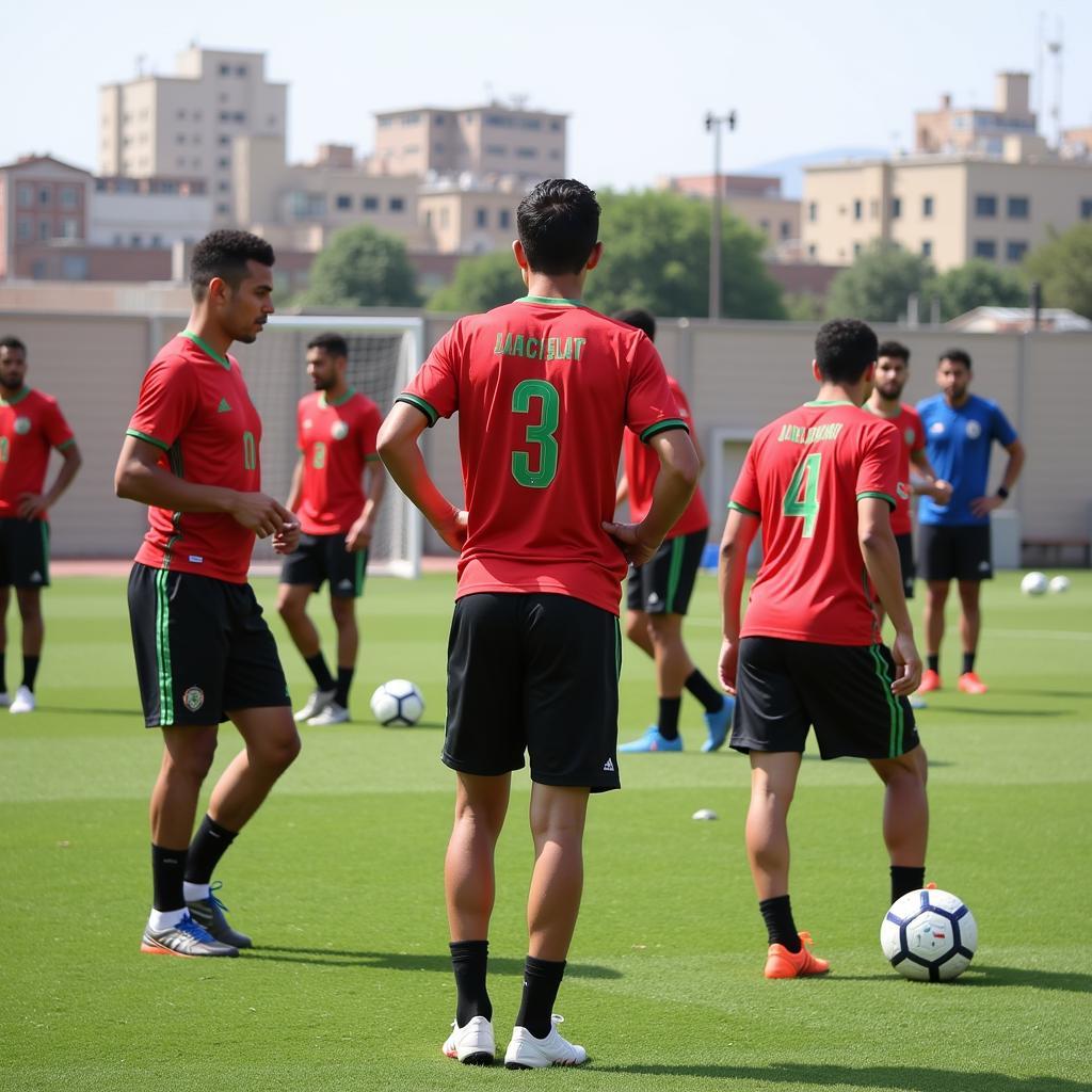 Jordanian U23 Team Training Session