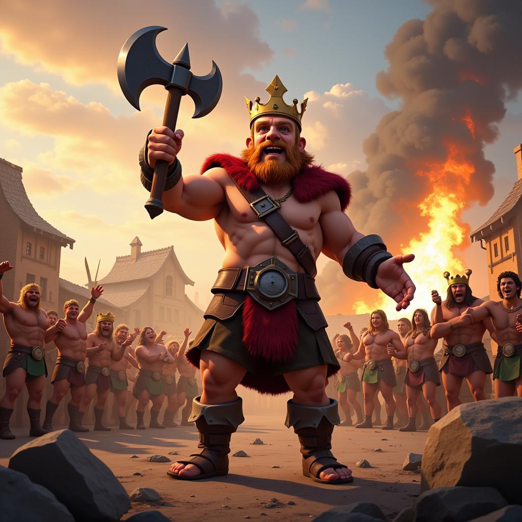 King Haaland Barbarian King Clash of Clans