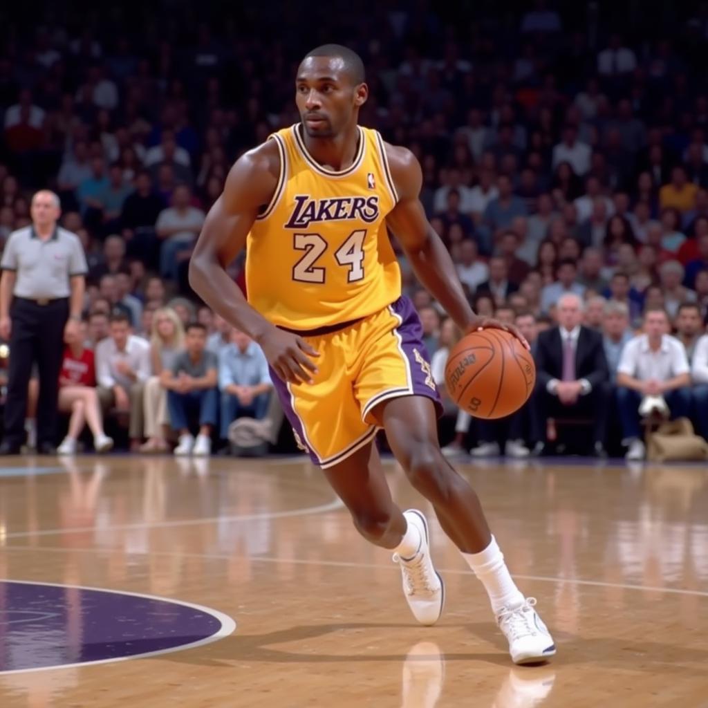 Kobe Bryant in his early Lakers career