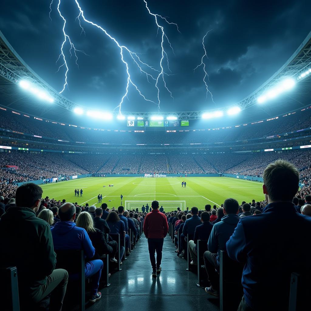 Lightning Safety Measures at a Football Match