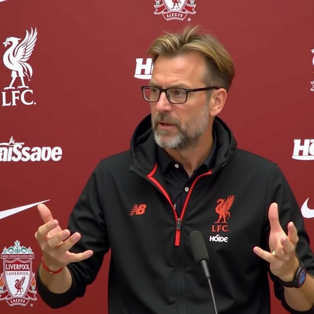 Jürgen Klopp discussing his transfer strategy in 2016