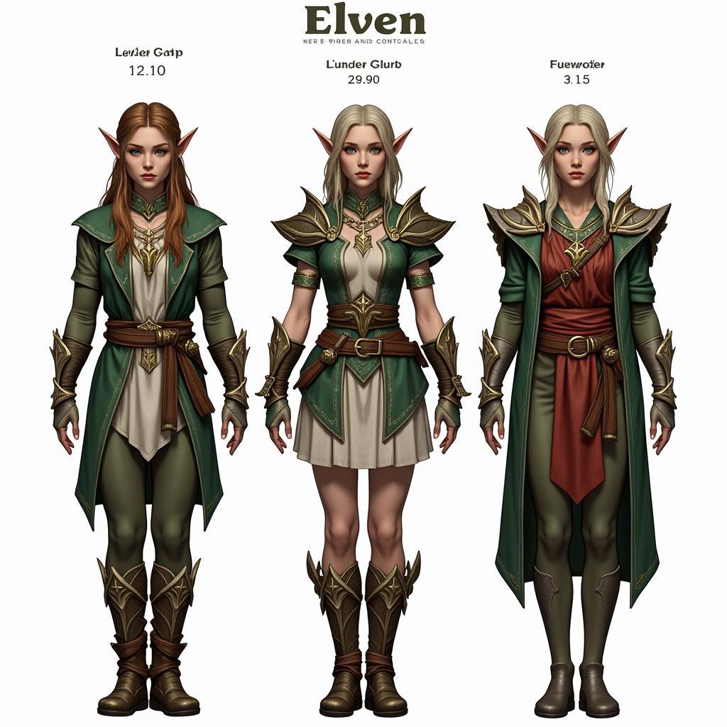 Level Appropriate Elven Gear