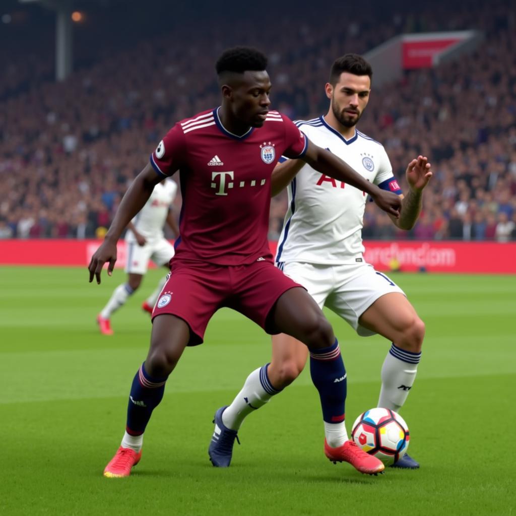 Lukaku FIFA 21 Holding Off Defender