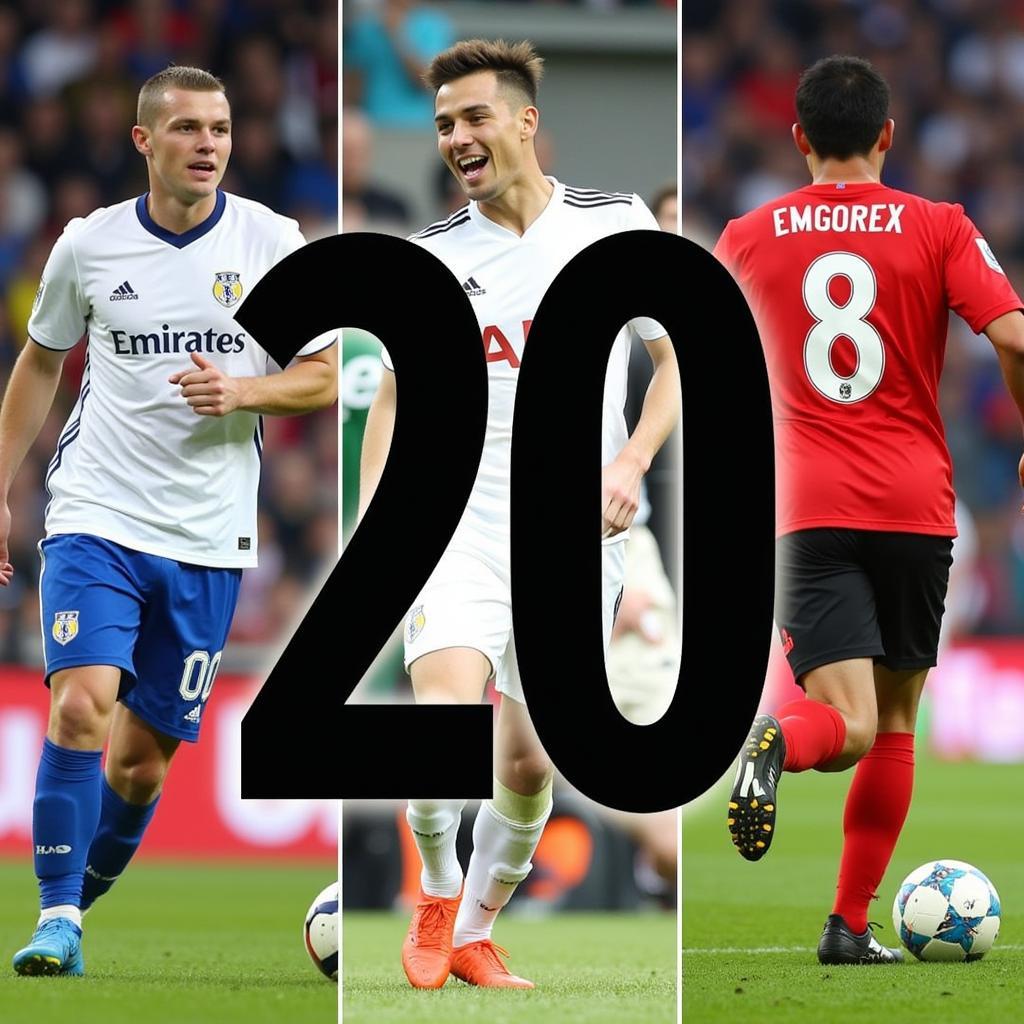 Football Players Making Their Mark With Number 20