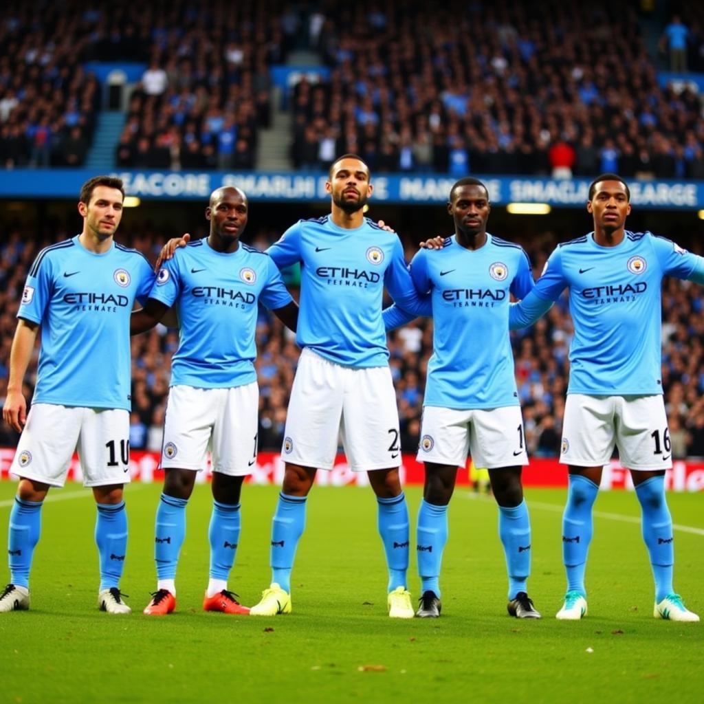 Man City 2010 Squad Photo