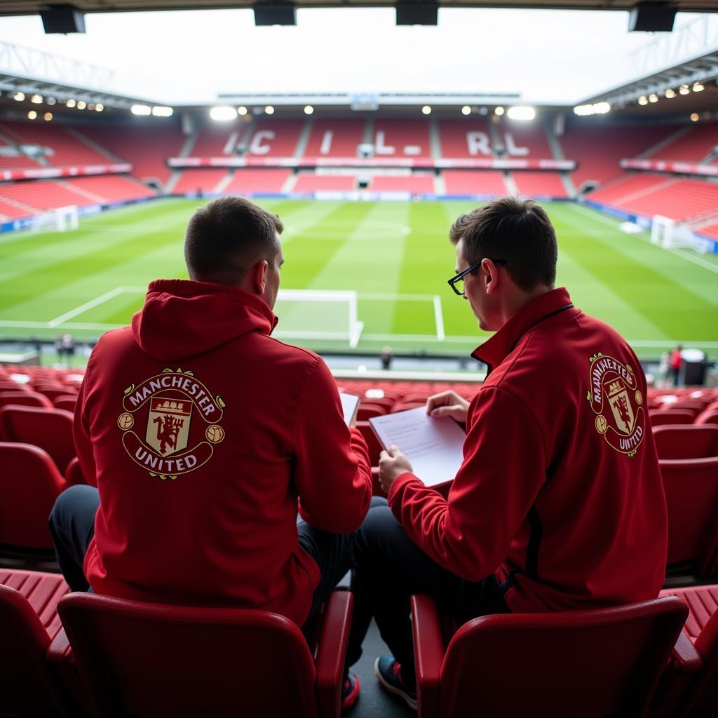 Manchester United Scouts Watching Monaco Match