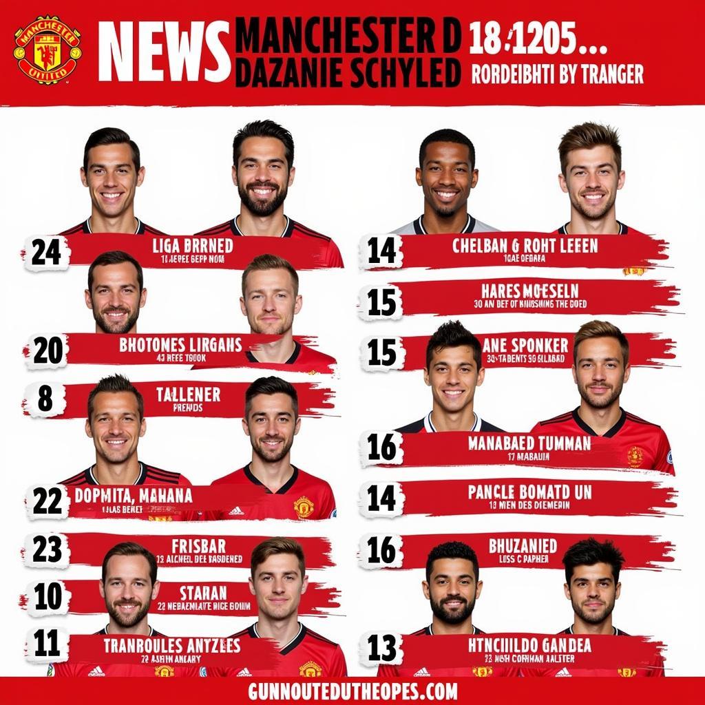 Manchester United Squad 2019/2020 Season