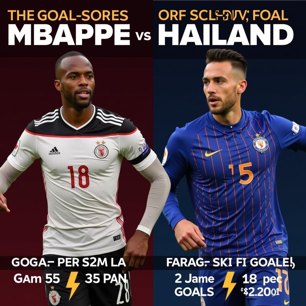 Mbappe and Haaland Goal Scoring Comparison 2024