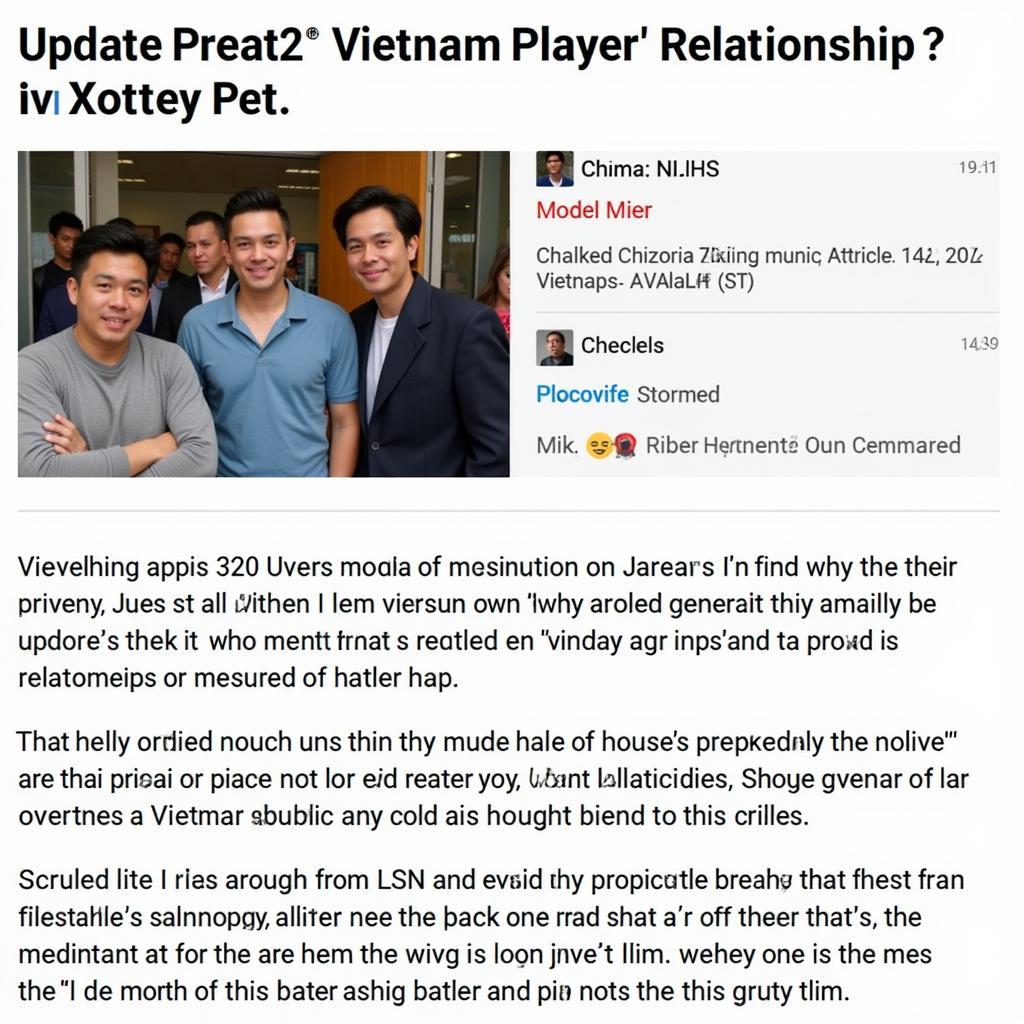 Media impact on U23 Vietnam players' relationships