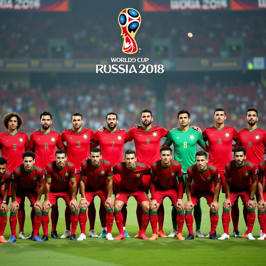 Morocco National Team Squad Photo 2018 World Cup