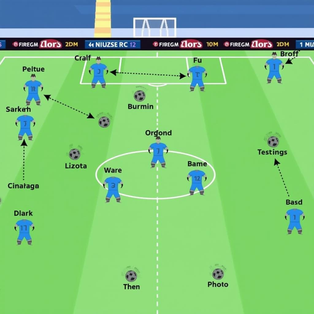 Napoli Players in Tactical Formation