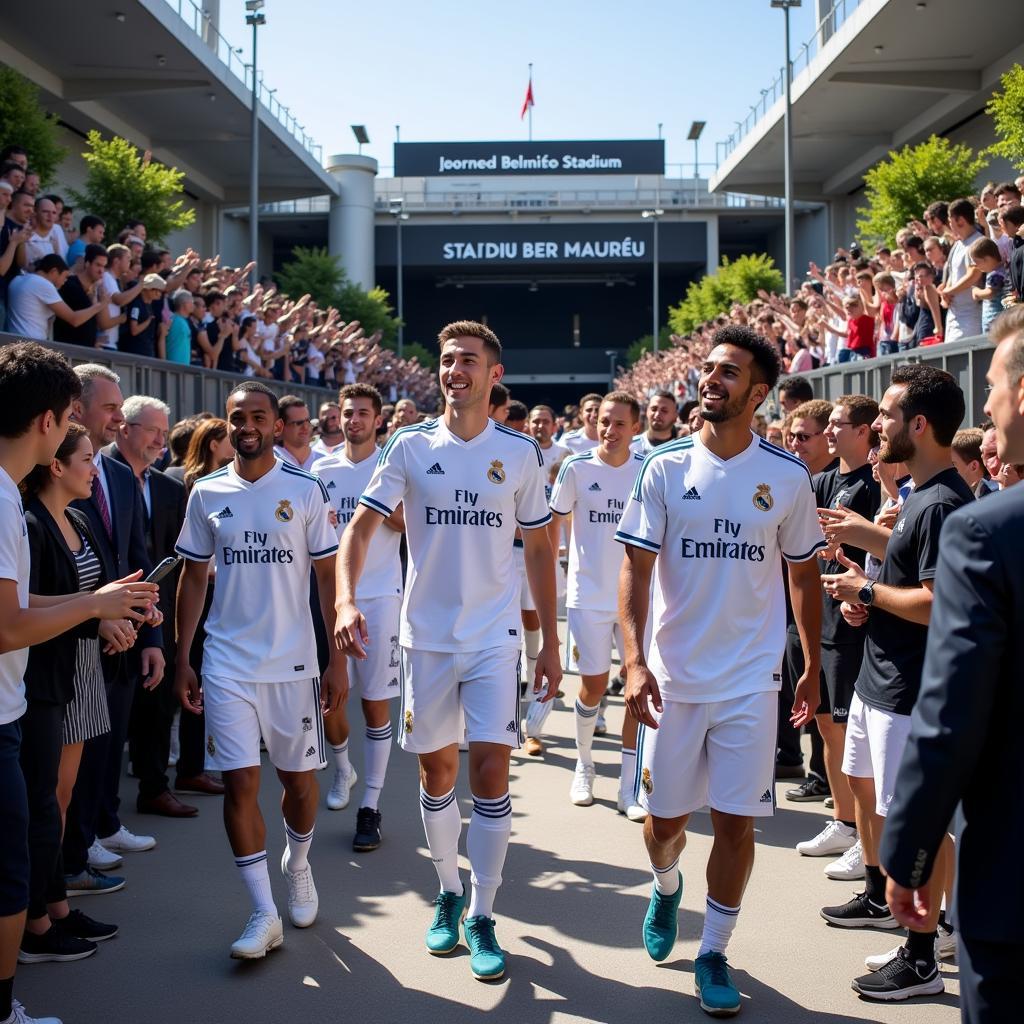 New Real Madrid Players Arriving at the Bernabéu