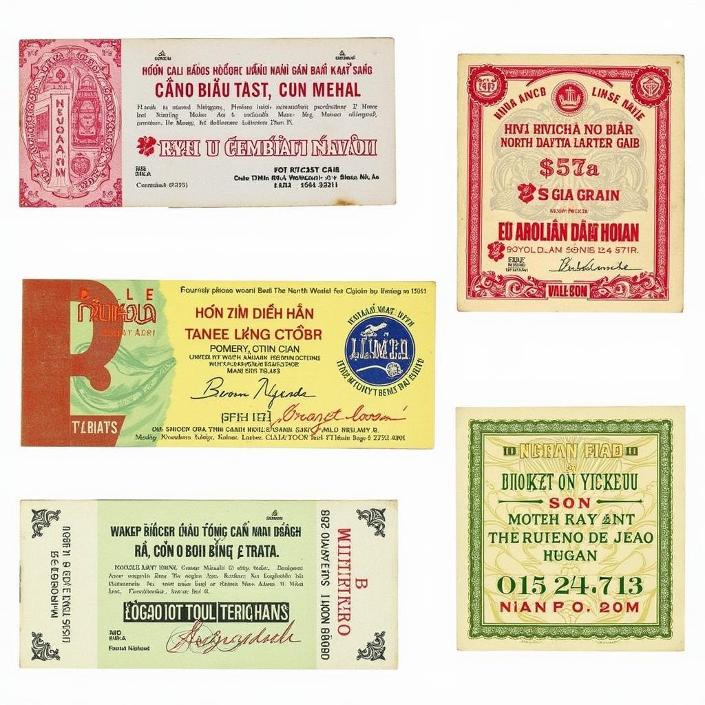 North Vietnam Lottery Tickets