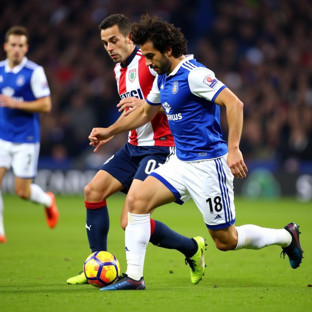 Nuno Gomes playing for Blackburn Rovers