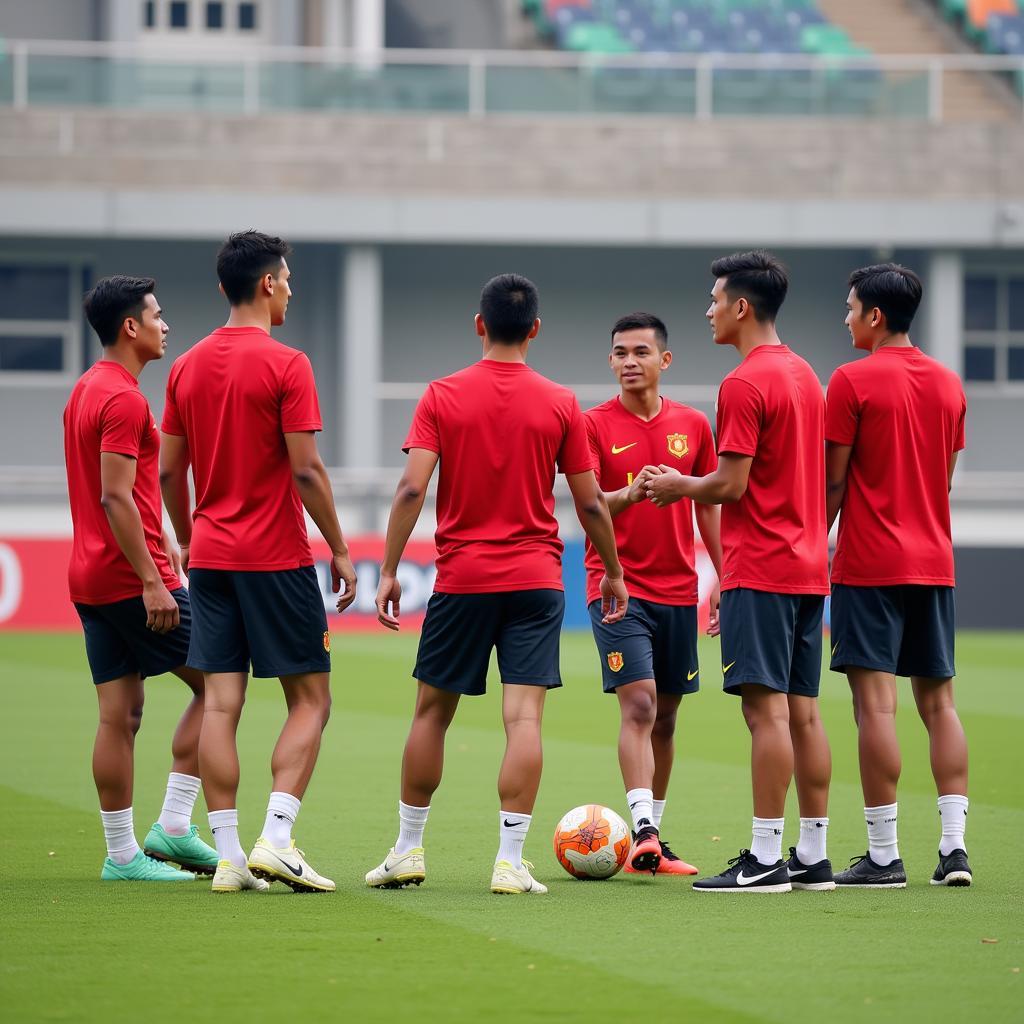 Over-23 Players Training with U22 Vietnam Team