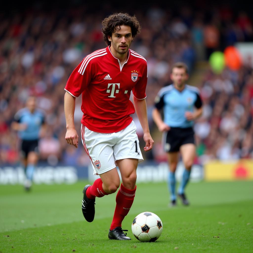 Owen Hargreaves controlling the midfield