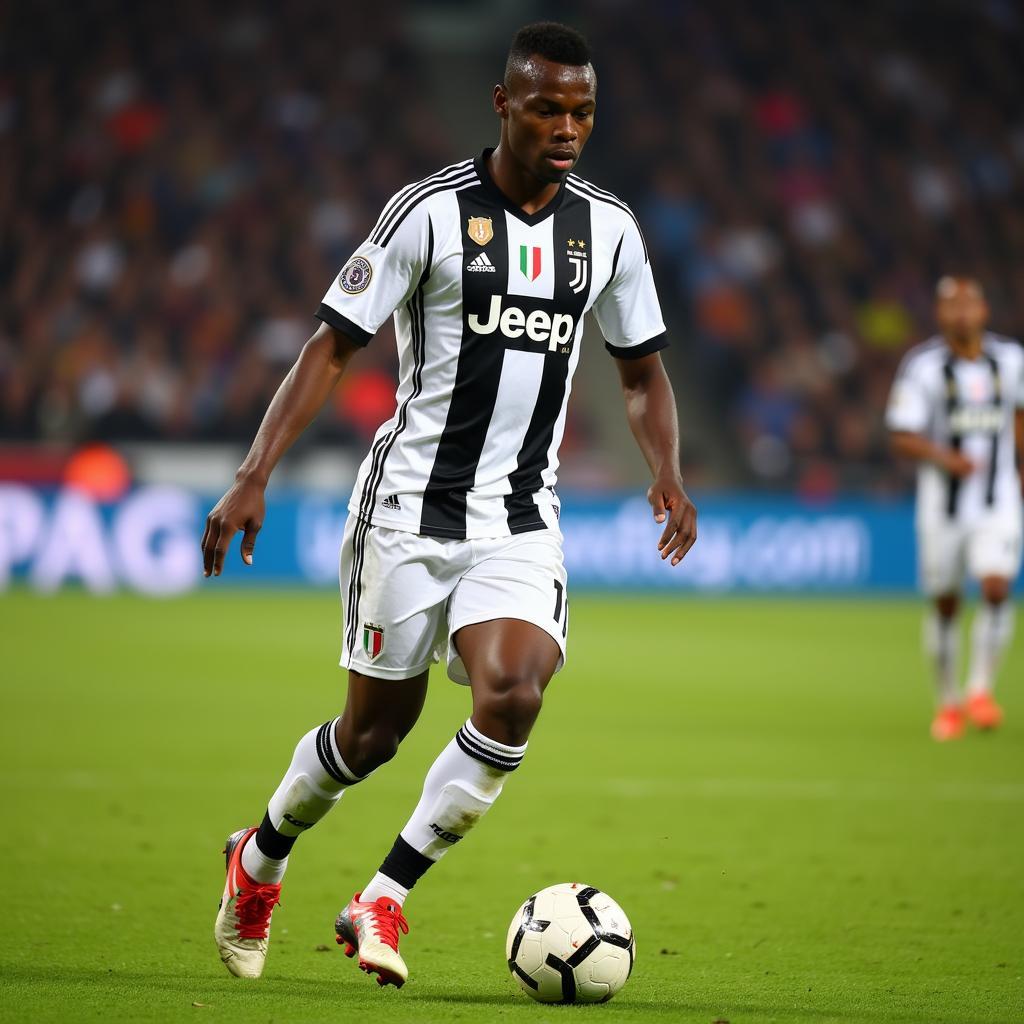 Paul Pogba playing for Juventus in 2013