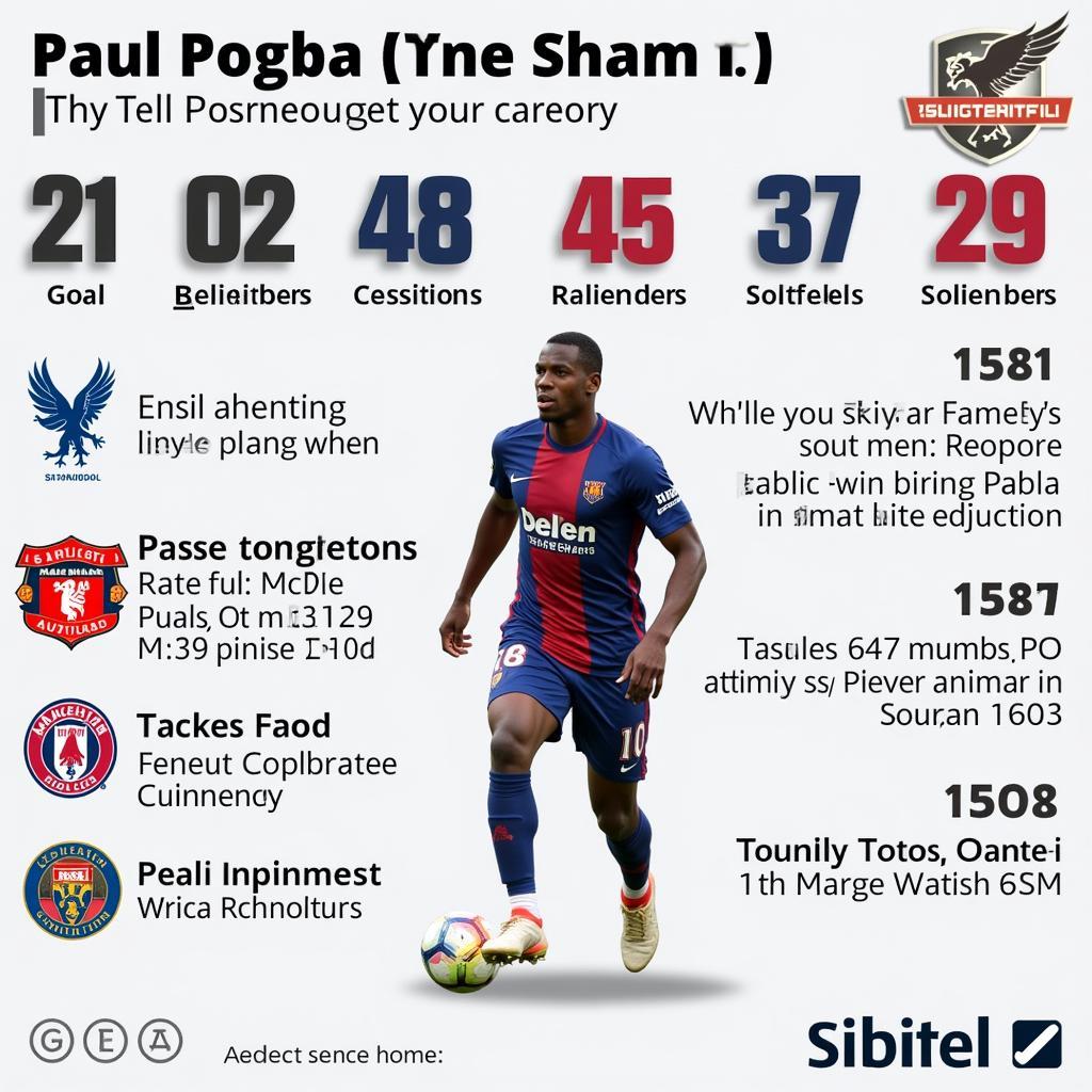 Paul Pogba's key statistics throughout his career