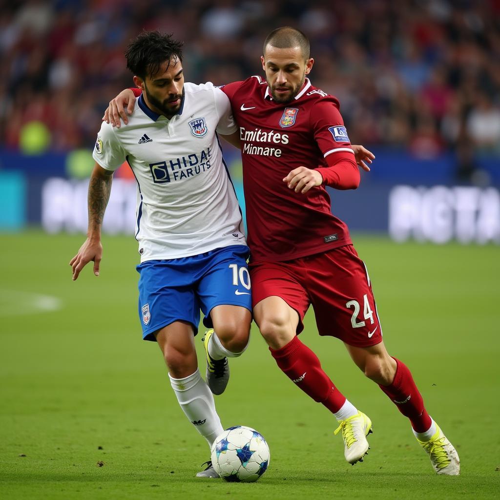 Pedro Sá winning the ball