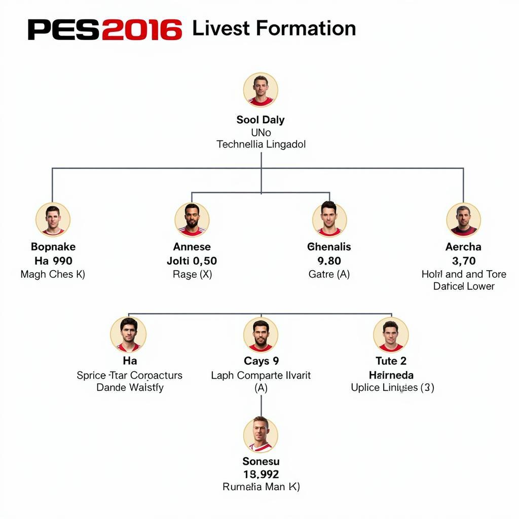 PES 2016 Team Formation Example