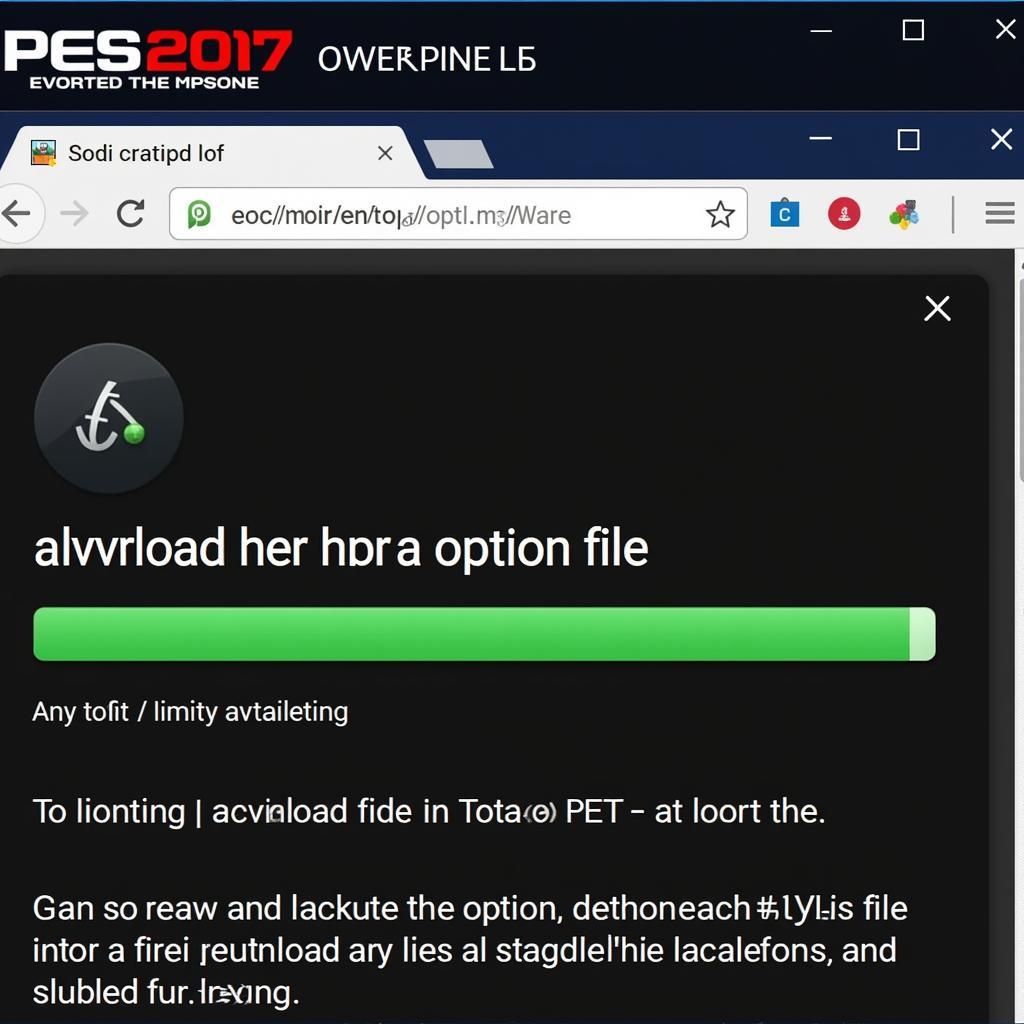 Downloading PES 2017 Option File