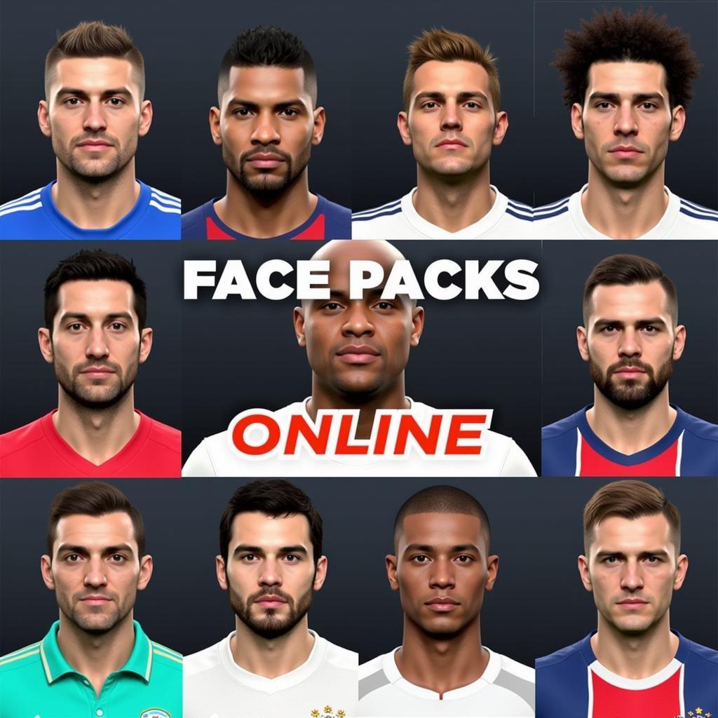 Examples of PES 2019 Face Packs