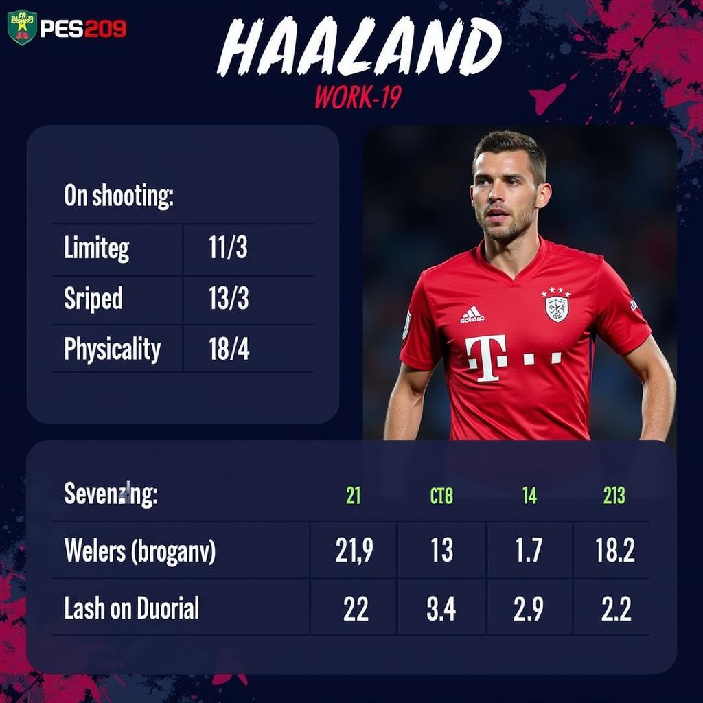 Haaland PES Stats Overview