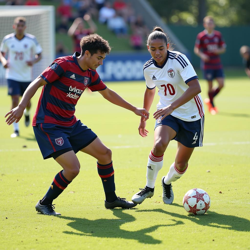 Pile Player Distributing the Ball