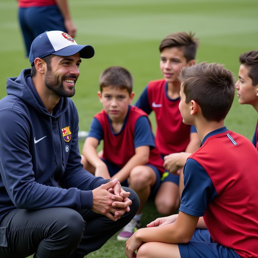 Piqué Interviews Young Players