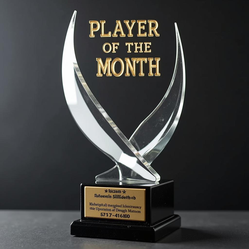 The Player of the Month Trophy