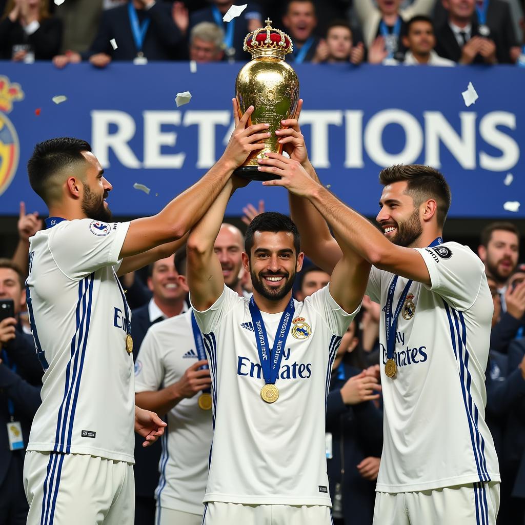 Real Madrid Celebrating Club World Cup Victory