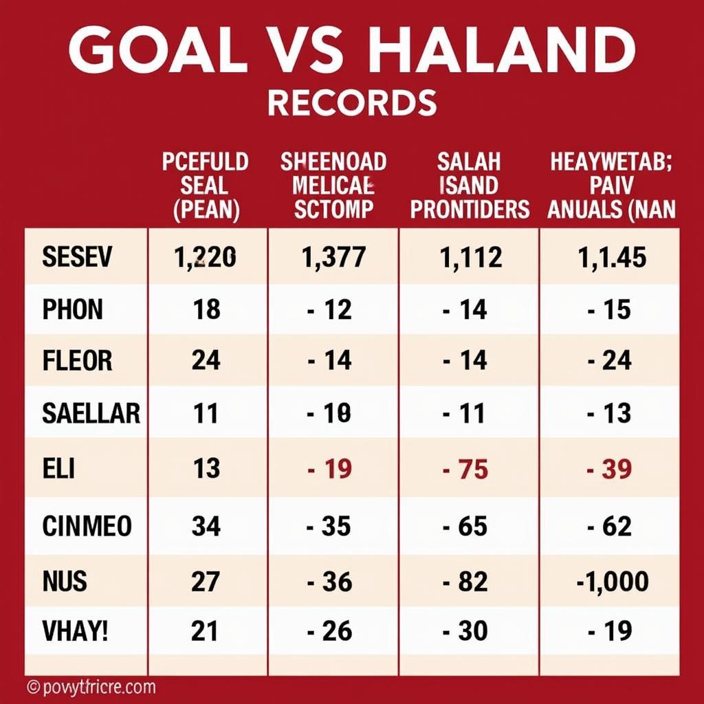 Salah and Haaland goal comparison