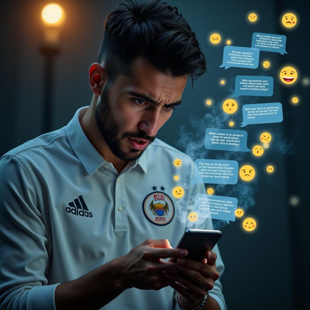 The impact of social media on players during the World Cup